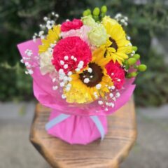 ひまわりのスタンディングブーケ